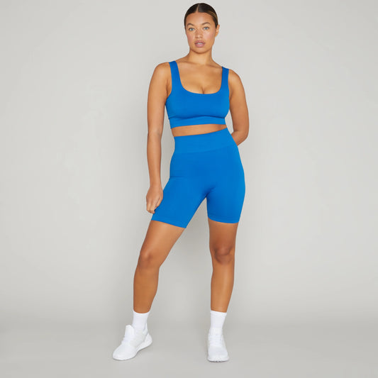 Rib Shorts - Space Blue